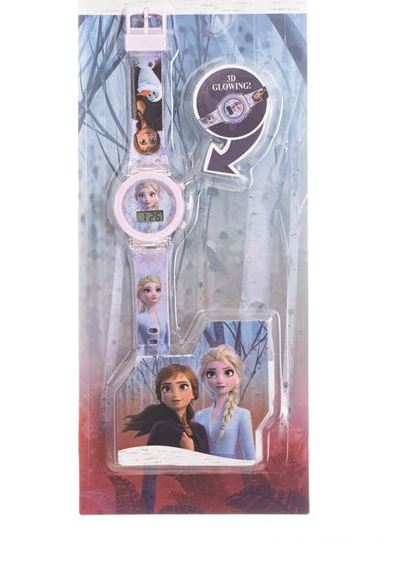 Ceas digital pentru fetite Glowing Frozen 3D [2]
