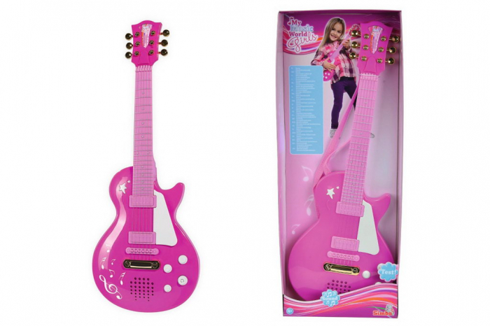 Chitara rock pentru fetite instrument muzical pentru copii