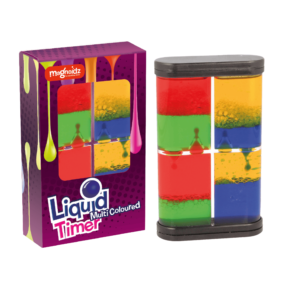 Clepsidră cu lichid colorat – Magnoidz, jucărie senzorială 2–3 ani+ [1]