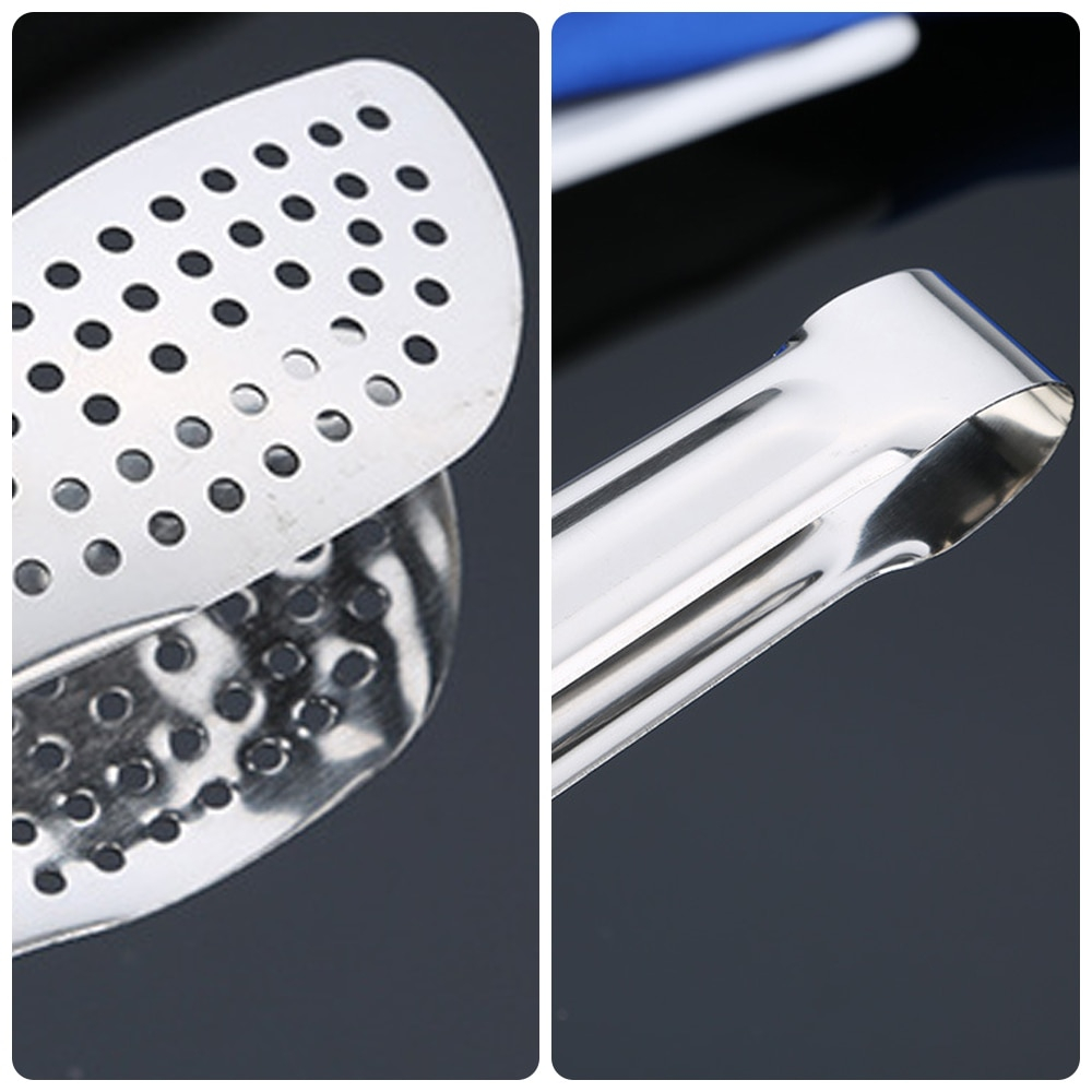 Cleste de bucatarie, inox, cu gauri, pentru grill/servire, 24 cm [3]