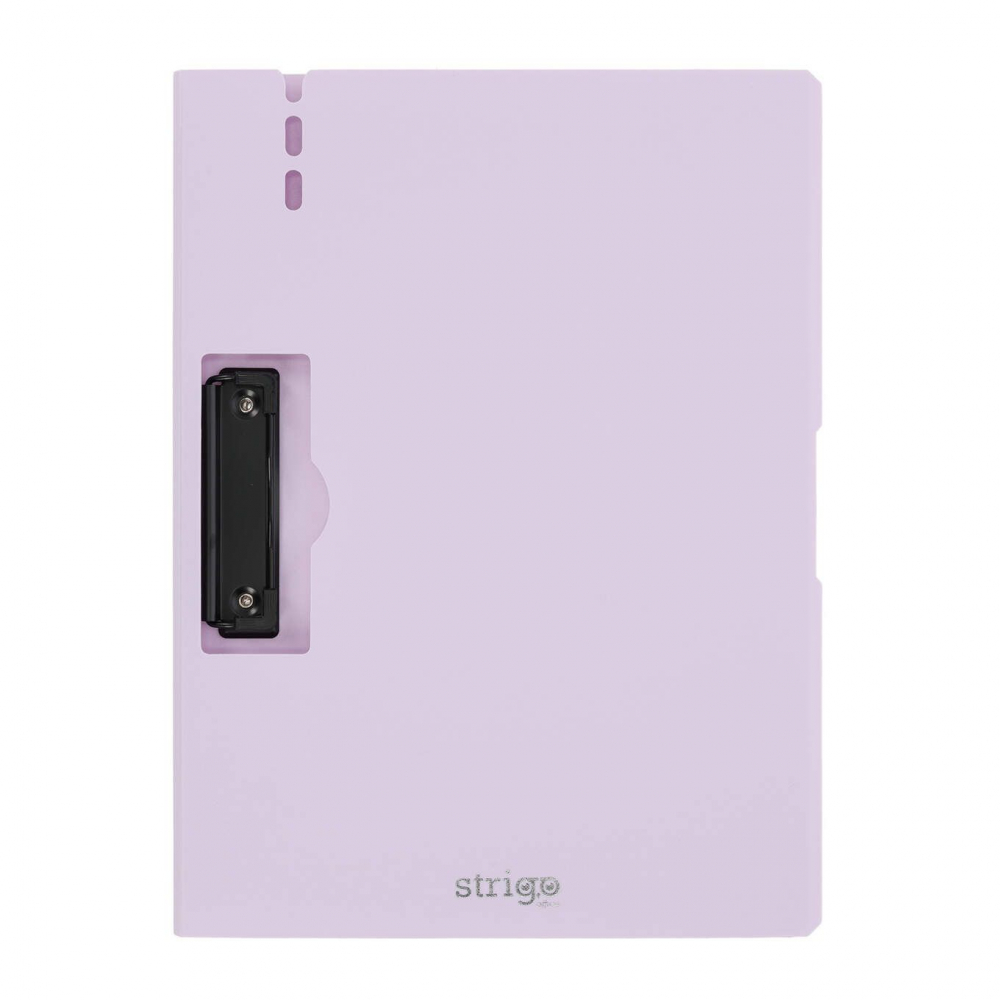 Clipboard Strigo Vertical A4 cu Clip Metalic si Suport Stilou, Mov