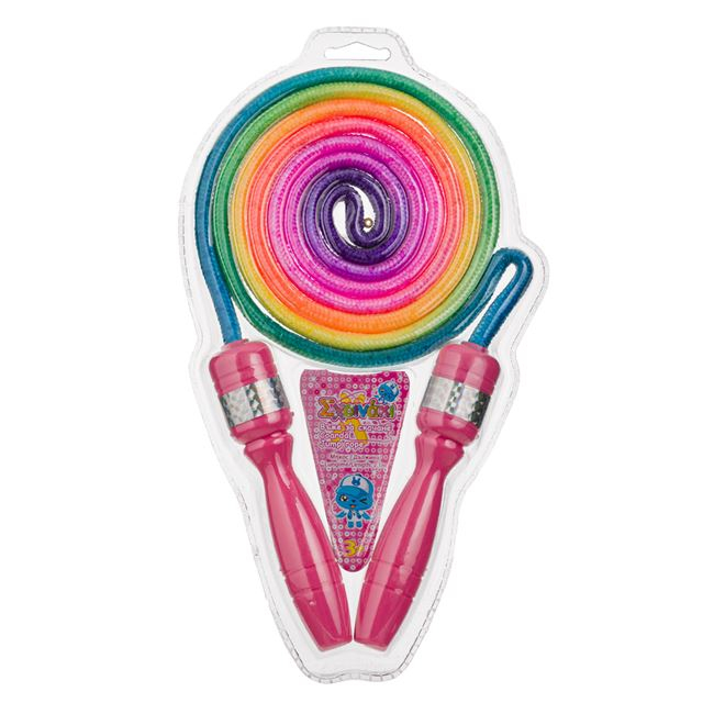 Coardă de Sărit cu Mânere din Plastic, Rainbow [2]