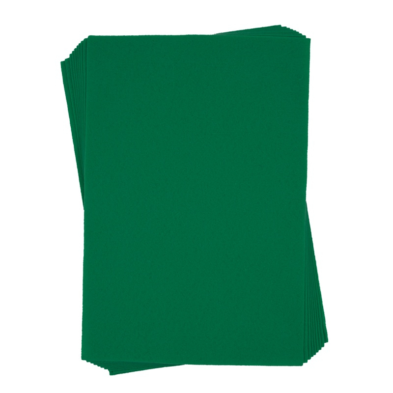 Coli fetru A4 pentru activități lucru manual, 1 mm, verde, set 10 coli [1]
