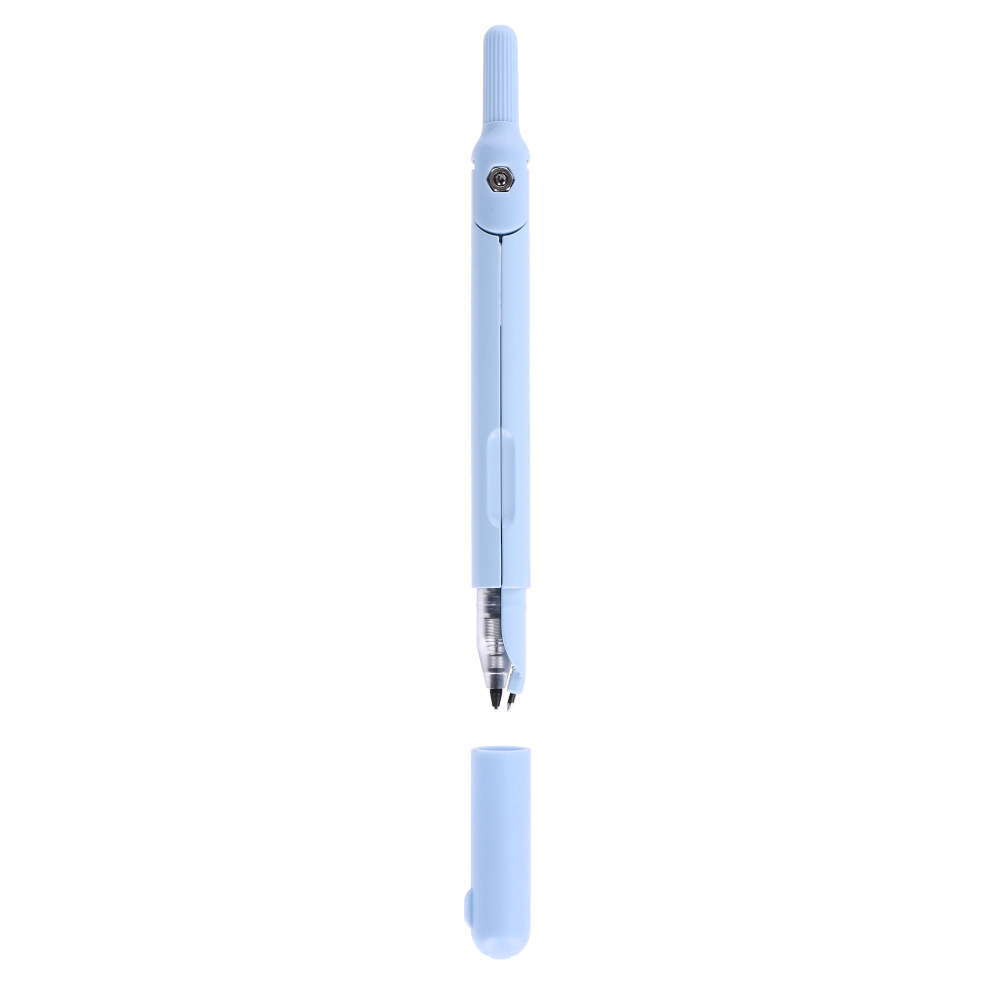 Compac metalic mecanic cu capac de protectie,reincarcabil cu mina 0.5 mm, blue [4]