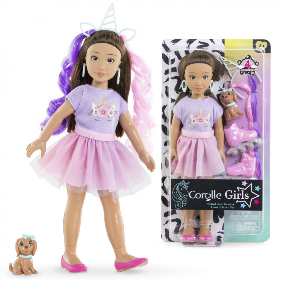 COROLLE SET UNICORN PAPUSA LUNA 28CM [7]