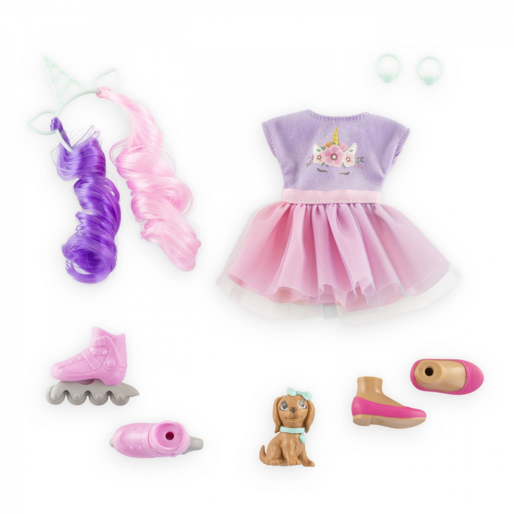 COROLLE SET UNICORN PAPUSA LUNA 28CM [5]