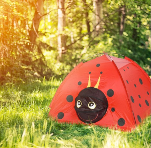 Cort pliabil pentru copii, Roz, Design Gargarita [3]