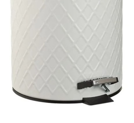 Set 2 accesorii pentru baie format din cos de gunoi si perie Wc cu suport [4]