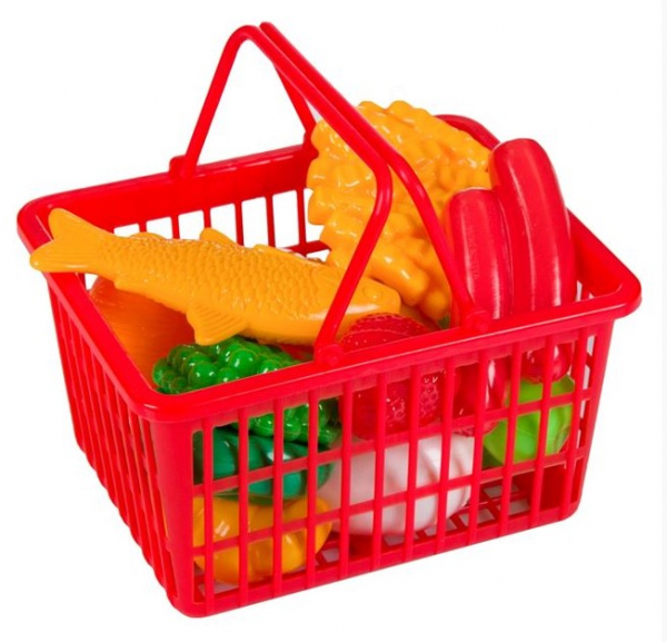 Coș de supermarket cu 17 tipuri de legume și alimente [2]