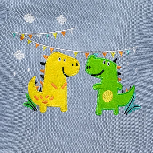 Cos depozitare pentru copii,cu imprimeu dinozaur, poliester,40x50 cm [3]