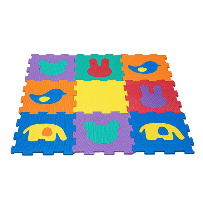 Covor de joaca din spuma tip puzzle cu animale,9 piese [2]