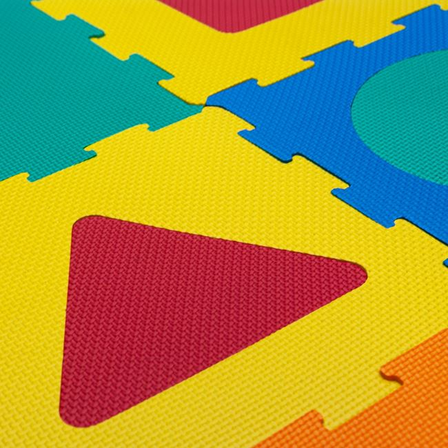 Covor de Joacă Tip Puzzle "Forme Geometrice", 9 Piese [3]