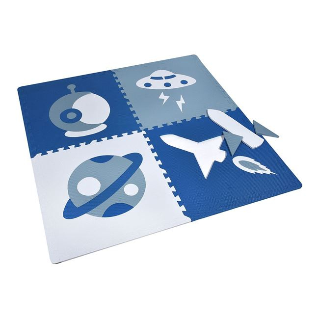 Covor de joaca tip puzzle,spatiu cosmic,spuma,multicolor,4 piese [3]