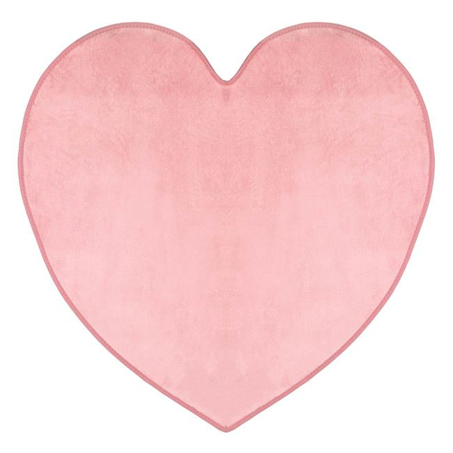 Covor inima pentru copii,roz,90x90 cm