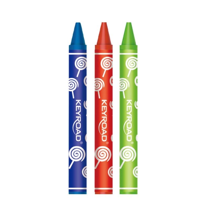 Creioane cerate Keyroad Jumbo,grosime 11mm, 12 culori/set [2]