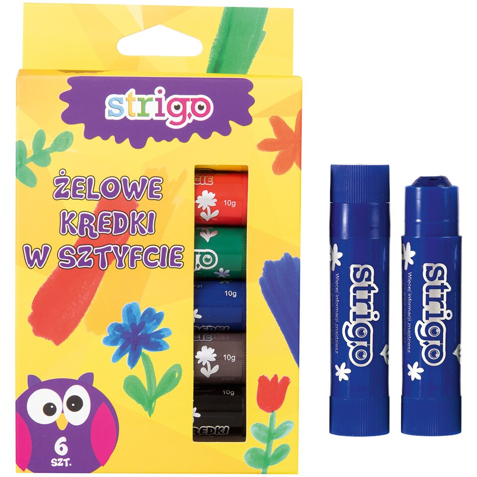 Creioane cerate moi tip baton gel stick, 6 culori x 10 grame,+2 ani [3]