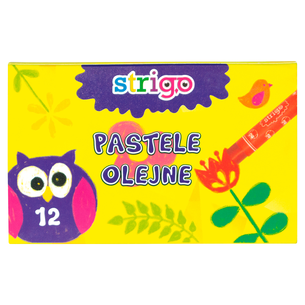 Creioane cerate Strigo pentru copii,12 culori set