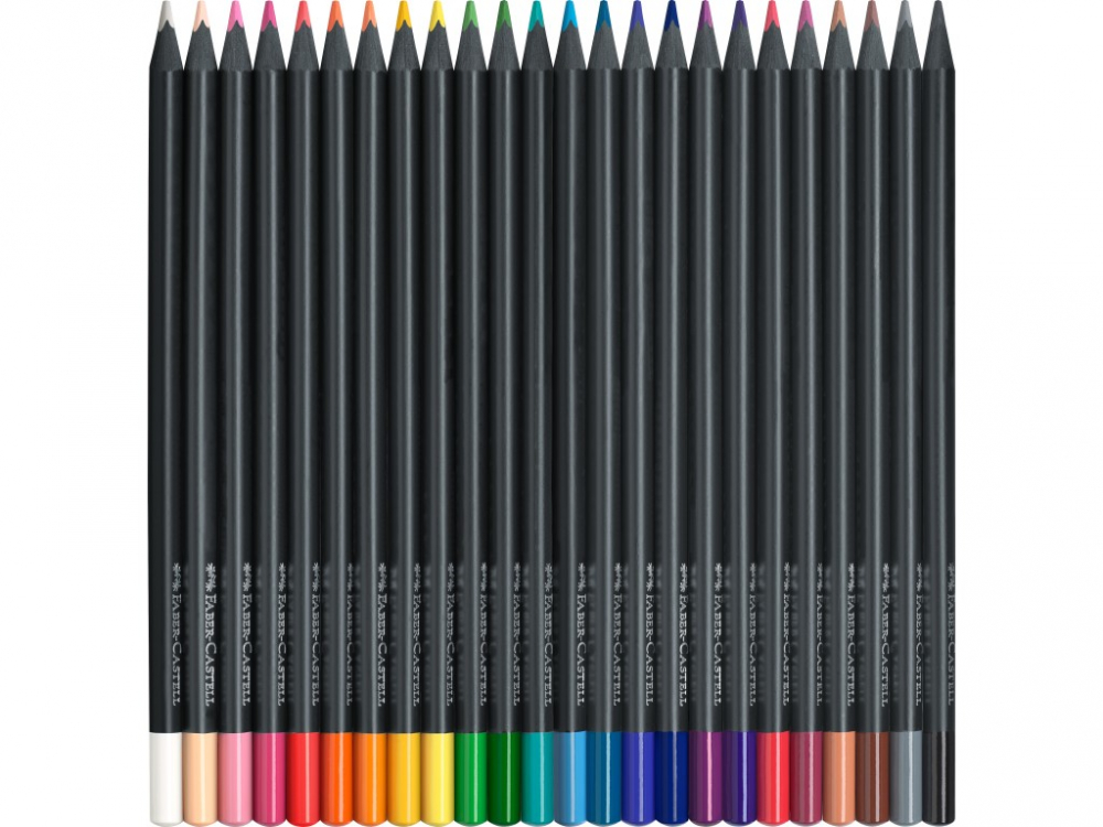 Creioane Black Edition Faber-Castell 24/set, triunghiulare, culori intense [2]