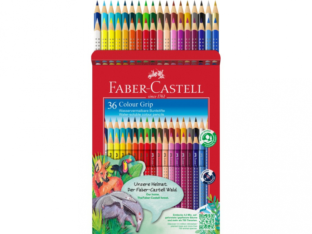 Creioane Faber-Castell Grip 2001 36/set, triunghiulare, acuarelă [2]
