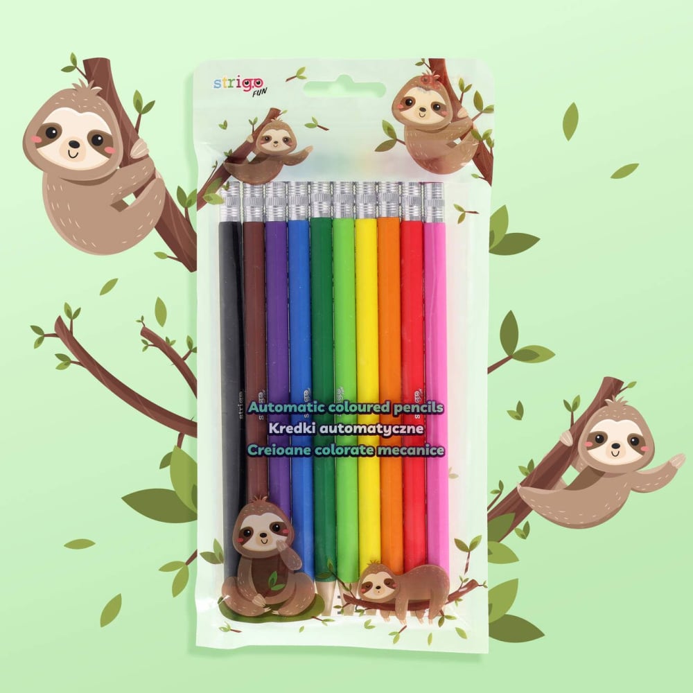 Creioane mecanice colorate cu mina 2.6 mm,10 bucati/set [6]