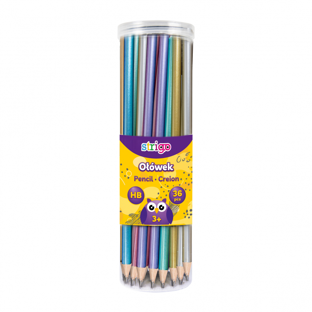 Creioane Strigo HB cu corp metalizat – culori diverse [2]
