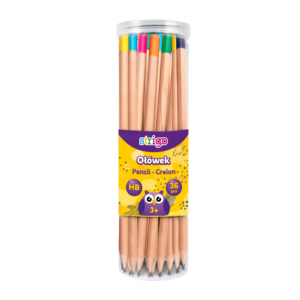 Creion Strigo HB cu terminație multicoloră [2]