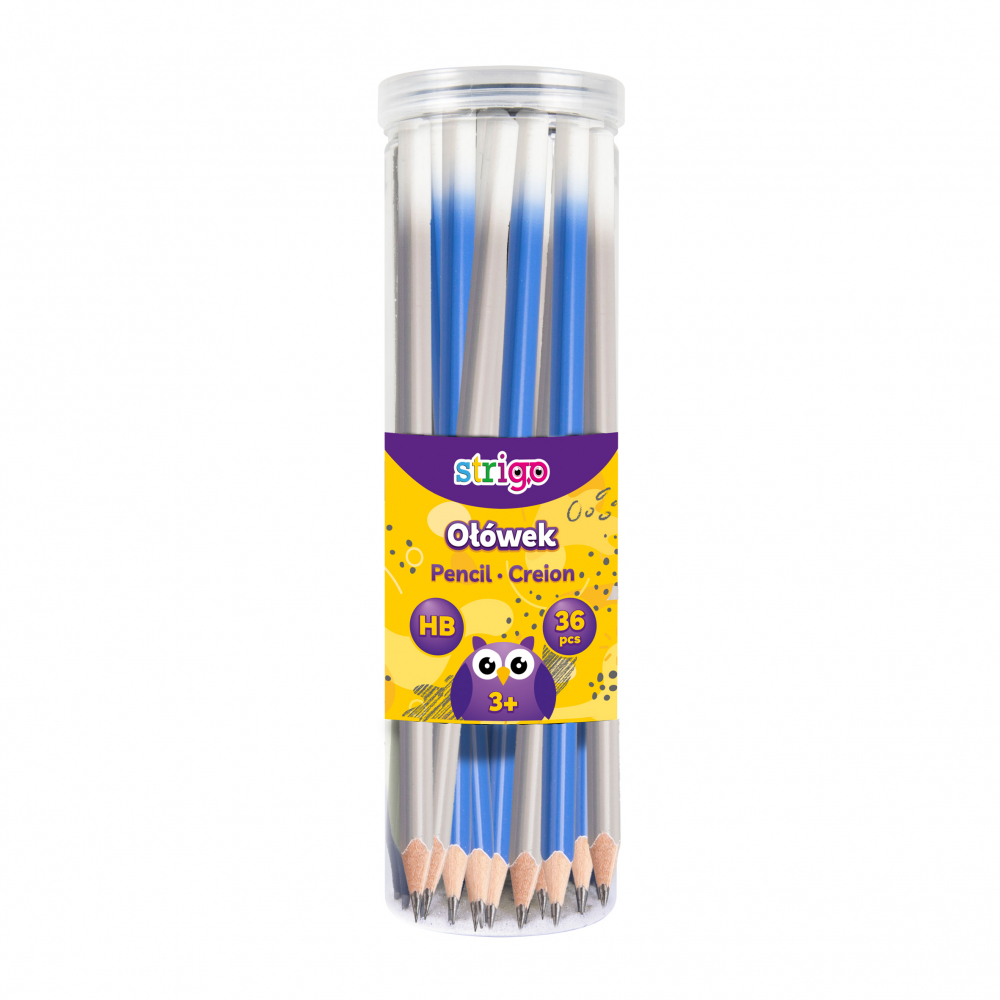 Creion Strigo HB, 2 culori,gri/albastru [2]