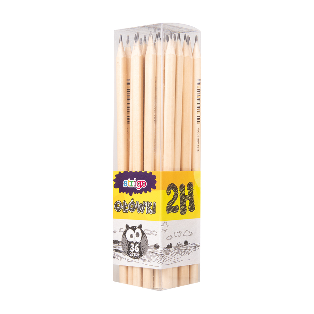 Creion Strigo triunghiular 2H, lemn natur [2]