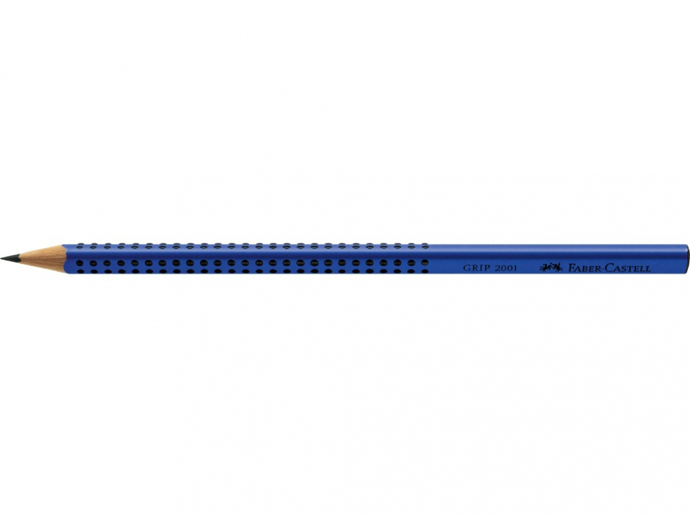 Creion grafit B Grip 2001 albastru Faber-Castell, triunghiular