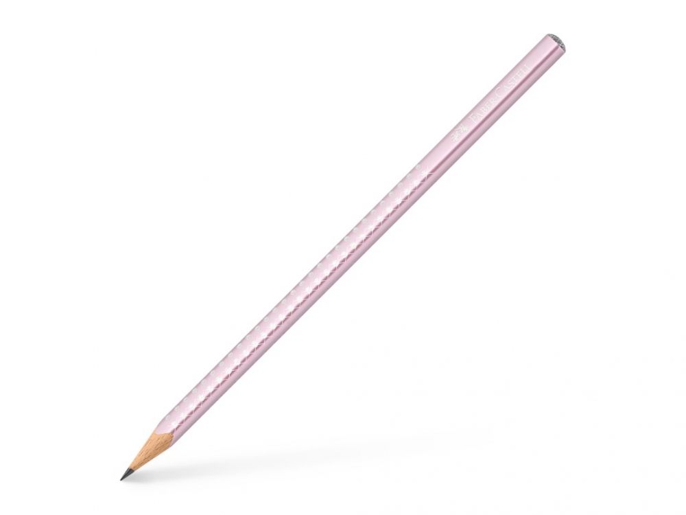 Creion grafit B triunghiular sparkle rose metalizat 2023 Faber-Castell [1]