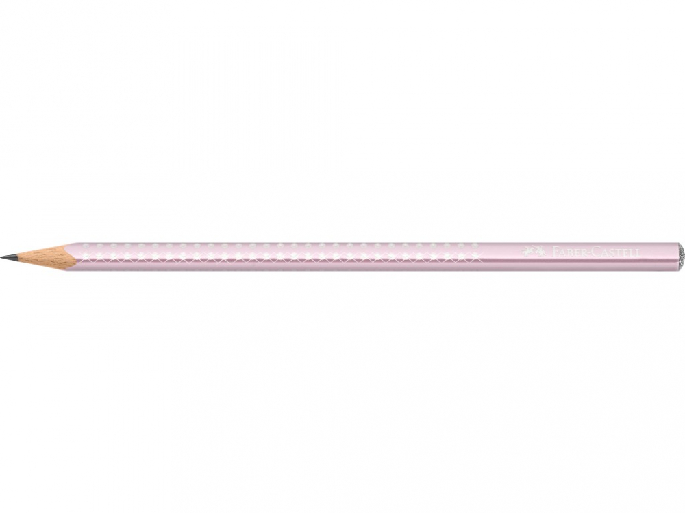 Creion grafit B triunghiular sparkle rose metalizat 2023 Faber-Castell [2]