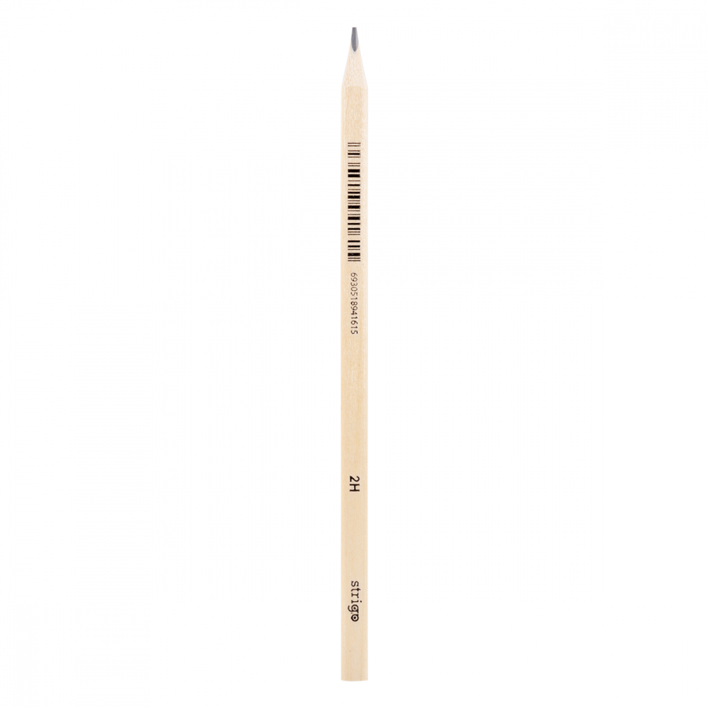 Creion Strigo triunghiular 2H, lemn natur