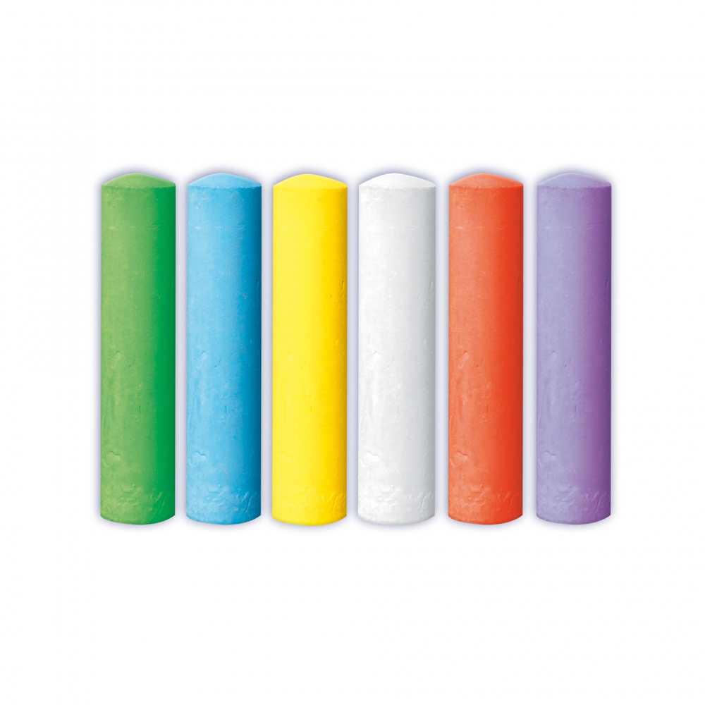 Creta colorata de asfalt pentru copii, 6 bucati/set [2]