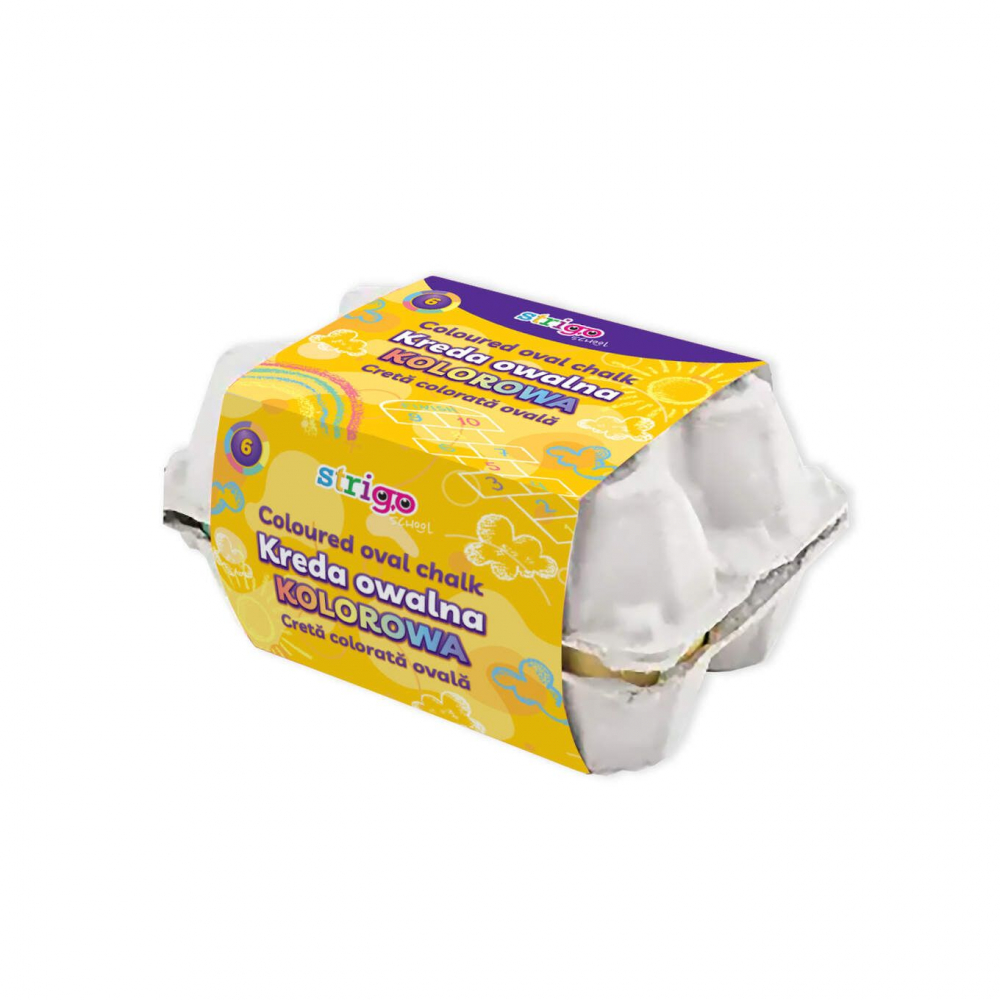 Creta Strigo colorata forma ou in cofraj, 6 culori pastelate