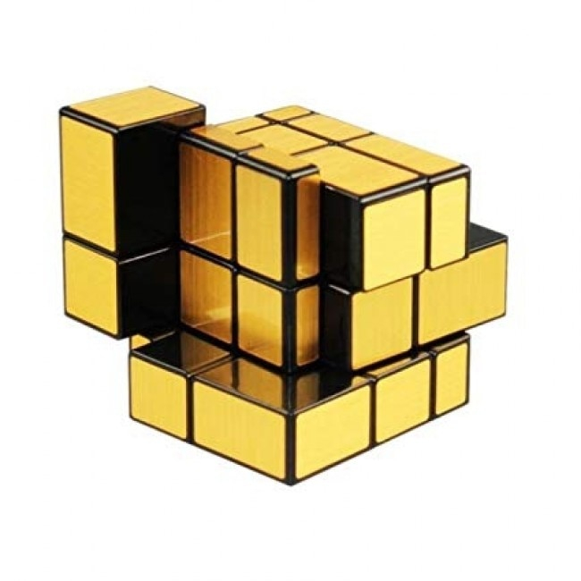 Cub rubik Mirror gold,6x6 cm,plastic [2]