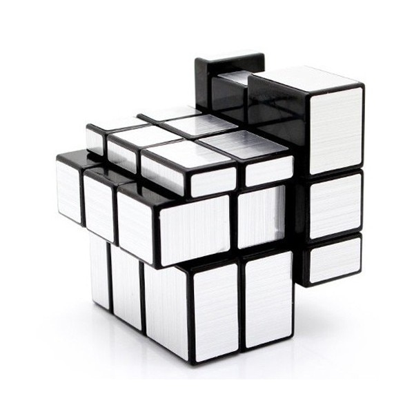 Cub Rubik Mirror Silver, 6x6 cm, plastic rezistent [2]