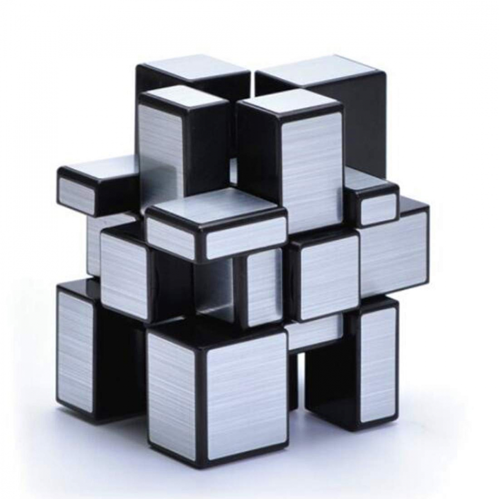 Cub Rubik Mirror Silver, 6x6 cm, plastic rezistent [3]