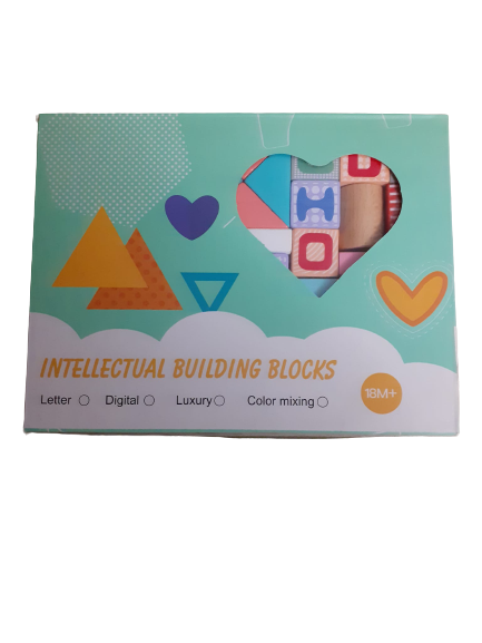 Cuburi Litere de construit in culori pastelate [2]