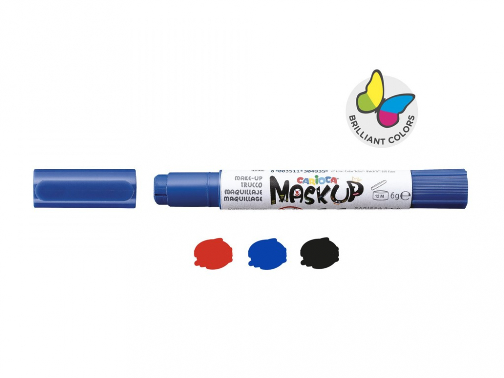 Culori de pictat pe fata Mask-up Carioca Carnival,3 creioane pe set [2]