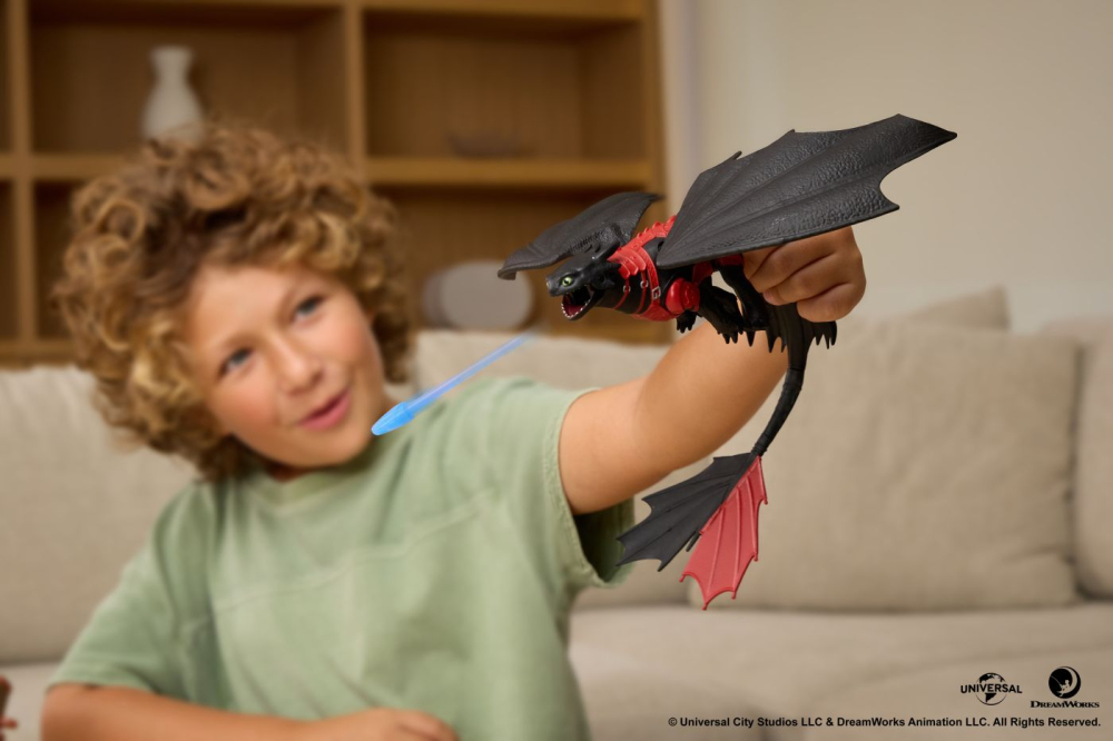 CUM SA ITI DRESEZI DRAGONUL INCERCAREA FLACARII SET DE JOACA BATALII ARZATOARE TUNUL APRINS DRAGONUL TOOTHLESS [3]