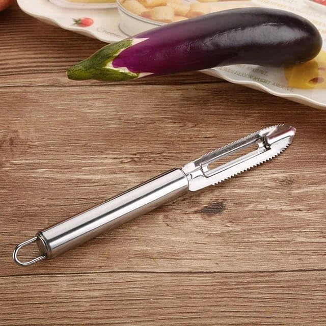 Curățător cartofi inox, 19 cm, argintiu, ergonomic [7]