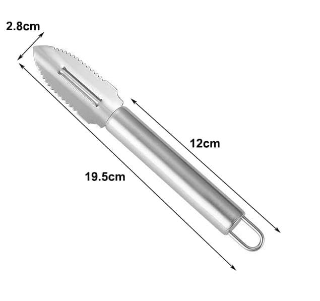 Curățător cartofi inox, 19 cm, argintiu, ergonomic [4]