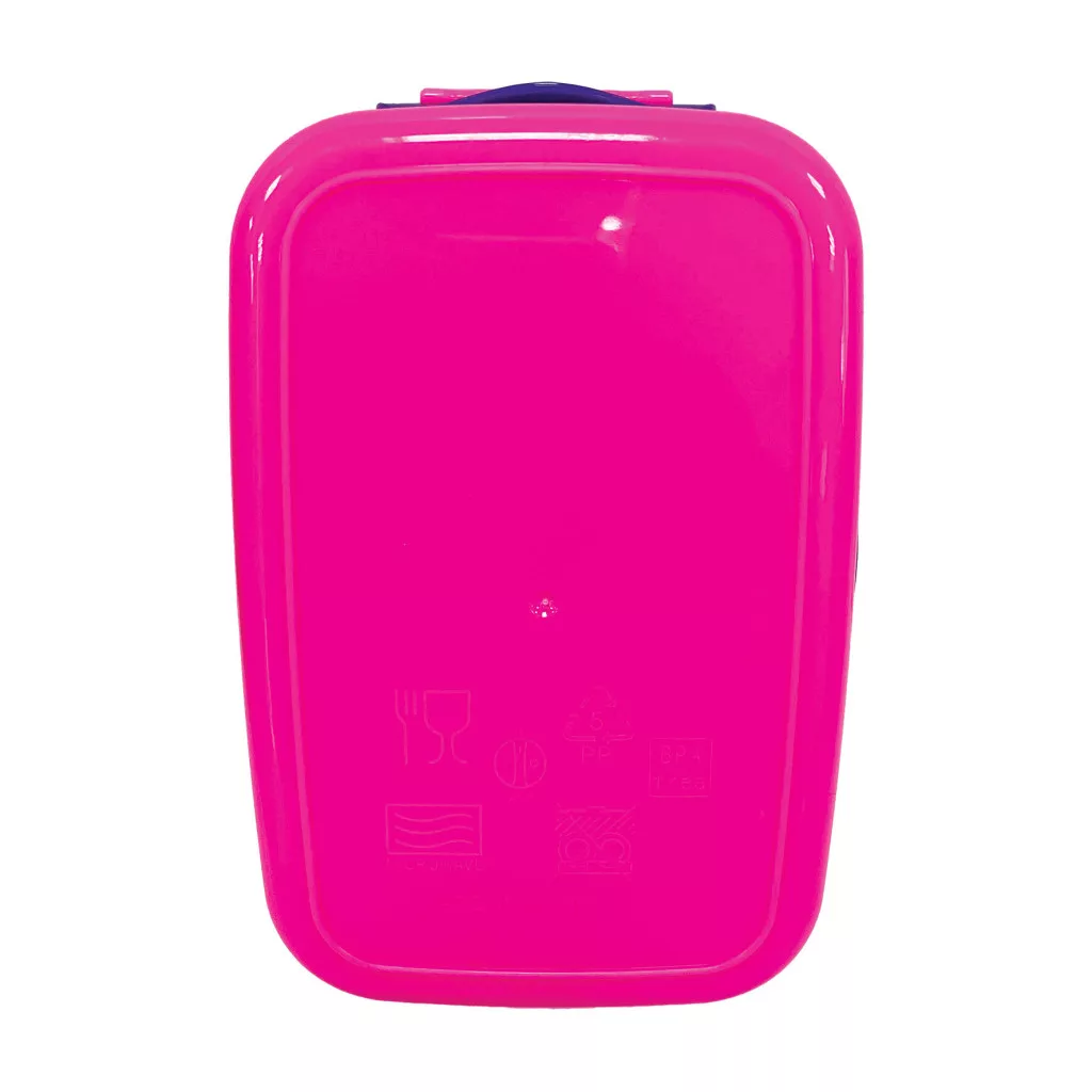 Cutie alimente K-POP cu 1 compartiment, plastic fara BPA, mov, 18x3x7 cm [2]