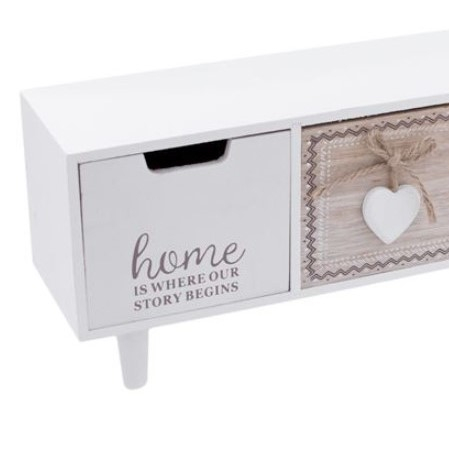 Cutie depozitare decorativa din lemn cu 3 sertare si picioare pentru obiecte mici [3]