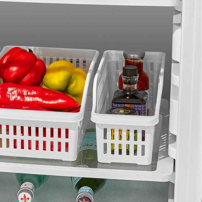 Cutie depozitare si organizare pentru frigider,plastic,alb,30x12.8x14 cm [2]