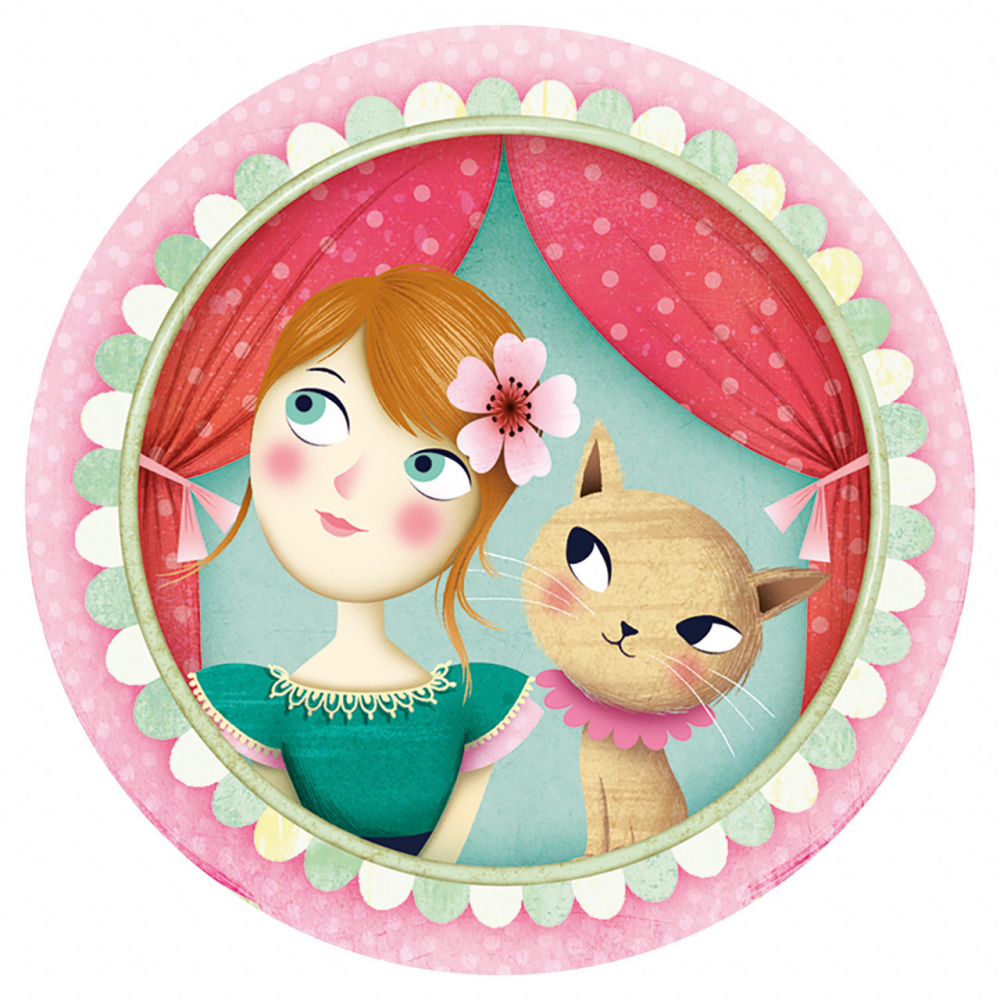 Cutie muzicala cu figurina printesa,imprimeu Plimbare cu trasura,17x14x8 cm [3]