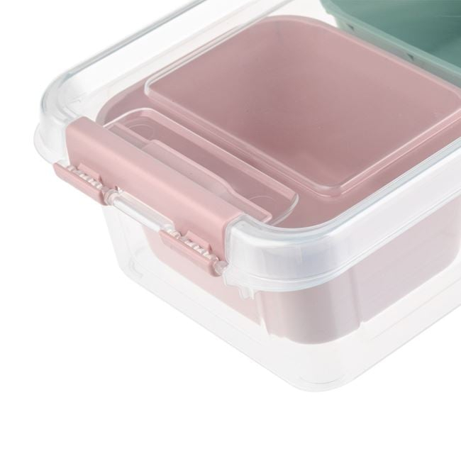 Cutie organizatoare plastic, 3 compartimente, 27.3×11.3×6.2 cm [4]
