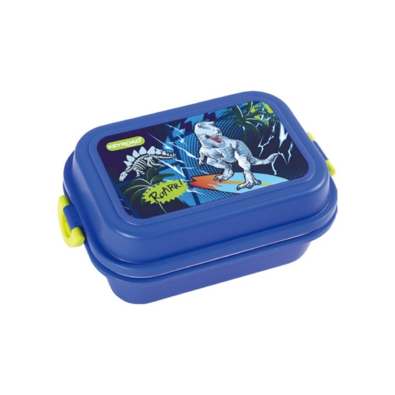 Cutie pentru alimente Keyroad Lunch Box copii, albastra, model dinozaur