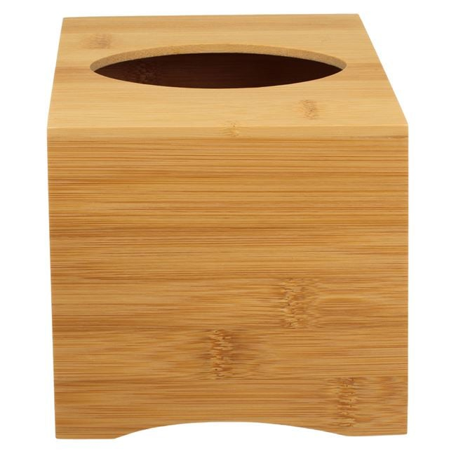 Cutie pentru depozitarea servetelelor din Bambus, Natur, 14x14x13 cm [4]