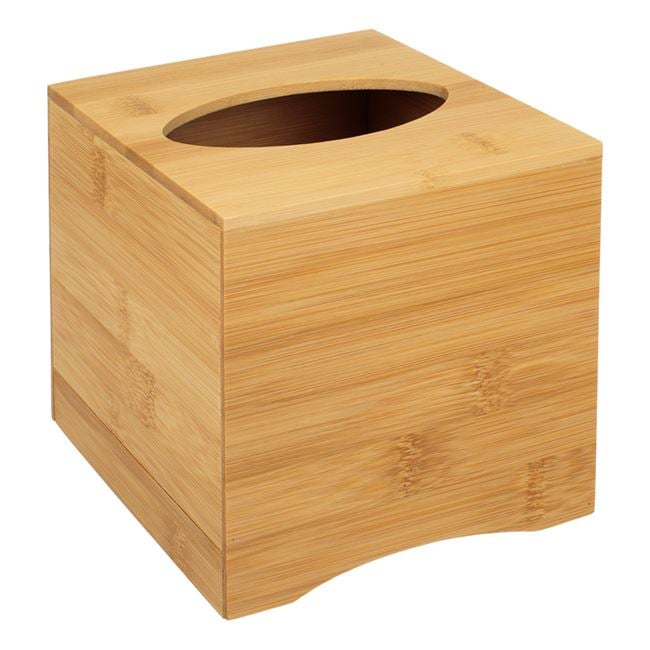 Cutie pentru depozitarea servetelelor din Bambus, Natur, 14x14x13 cm [2]